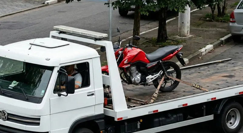 Reboque de moto em Tubarão – guincho especializado para motocicletas